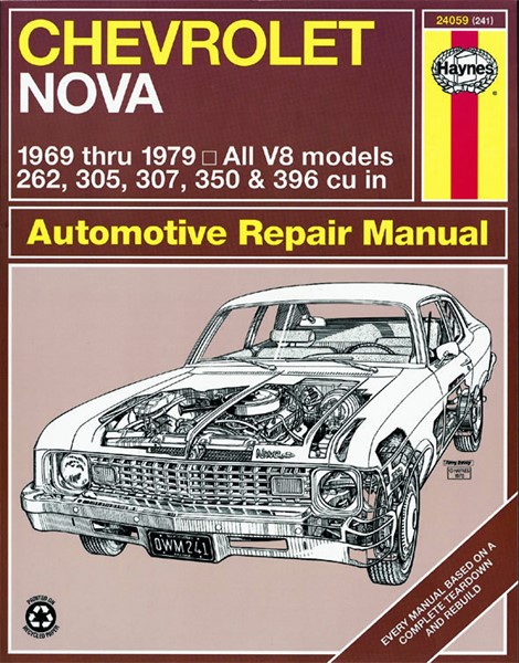 Haynes Reparationshandbok, Chevrolet Nova, Universal Haynes