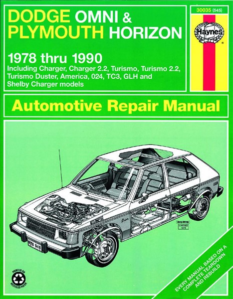 Haynes Reparationshandbok, Dodge Omni/plymouth Horizon Haynes 300 Haynes