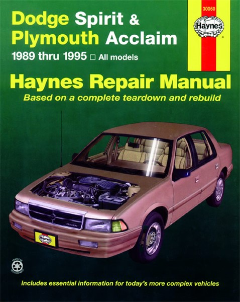 Plymouth Acclaim Haynes Reparationshandbok, Dodge Spirit & Haynes Haynes
