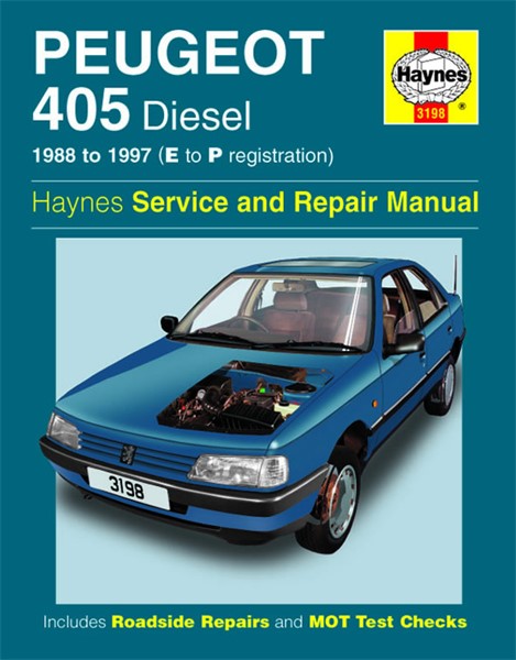 Haynes Reparationshandbok, Peugeot 405 Diesel Haynes 3198 Haynes