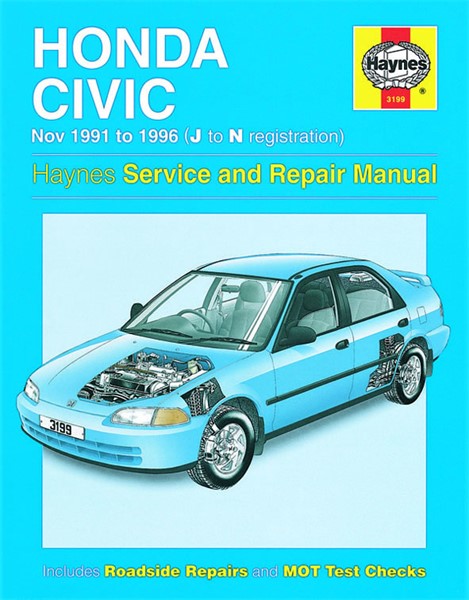 Haynes Reparationshandbok, Honda Civic, Universal Haynes 3199 Haynes