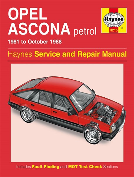 Haynes Reparationshandbok, Opel Ascona Petrol Haynes 3215 Haynes
