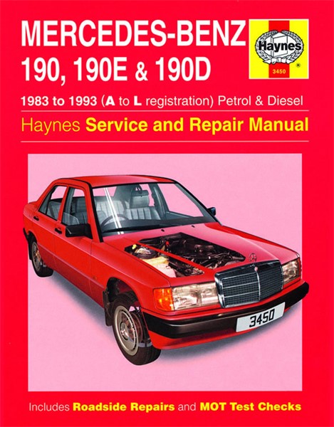 Haynes Reparationshandbok, Mercedes-benz 190, 190e & 190d Haynes