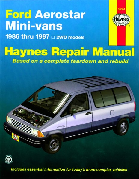 Haynes Reparationshandbok, Ford Aerostar Mini Van Haynes 36004 Haynes