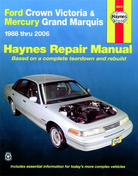 Haynes Reparationshandbok, Ford Crown Victoria Grand Marquis Hayn Haynes