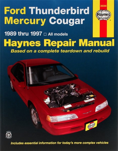Haynes Reparationshandbok, Ford Thunderbird & Mercury Cougar Hayn Haynes