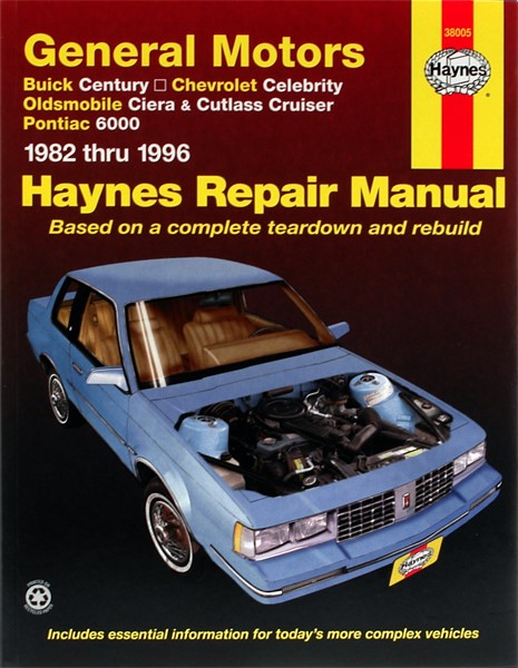 Haynes Reparationshandbok, Gm: Century, Celebrity, Ciera Haynes 3 Haynes