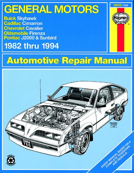 Haynes Reparationshandbok, Gm: Skyhawk, Cimarron, Cavalier Haynes Haynes