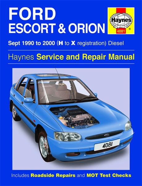 Haynes Reparationshandbok, Ford Escort & Orion Diesel Haynes 4081 Haynes