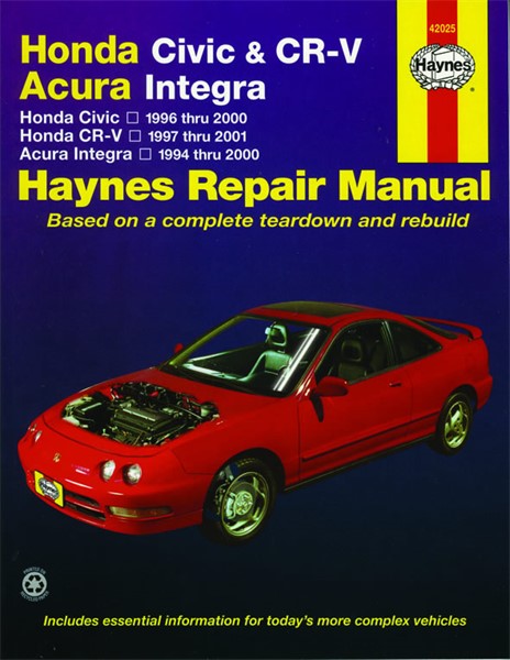 Haynes Reparationshandbok, Honda Civic, Cr-v & Acura Integra Hayn Haynes