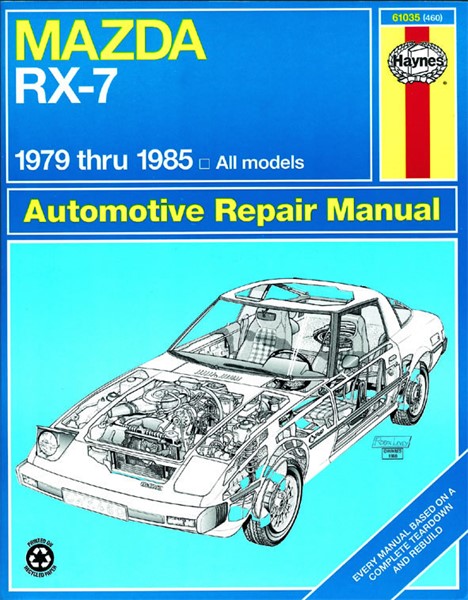Haynes Reparationshandbok, Mazda Rx7 Rotary Haynes 61035 Haynes