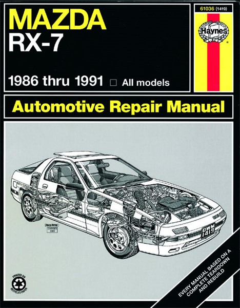 Haynes Reparationshandbok, Mazda Rx-7, Universal Haynes 61036 Haynes