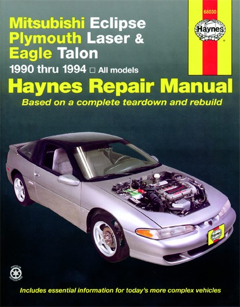 Haynes Reparationshandbok, Mitsubishi Eclipse, Laser, Talon Hayne Haynes