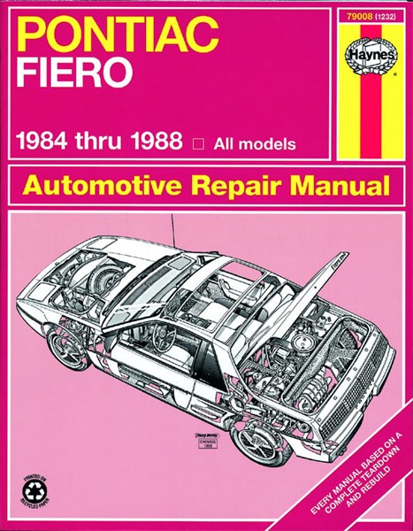 Haynes Reparationshandbok, Pontiac Fiero, Universal Haynes 79008 Haynes