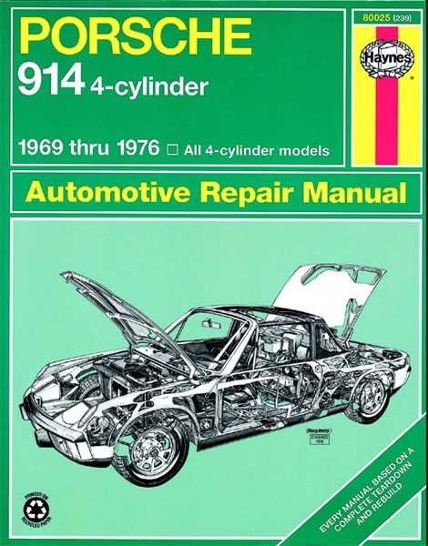 Haynes Reparationshandbok, Porsche 914, Universal Haynes 80025 Haynes