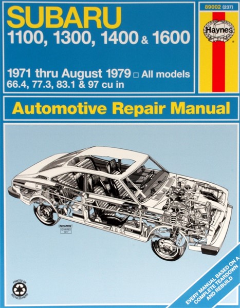 Haynes Reparationshandbok, Subaru 1100, 1300, 1400, & 1600 Haynes Haynes