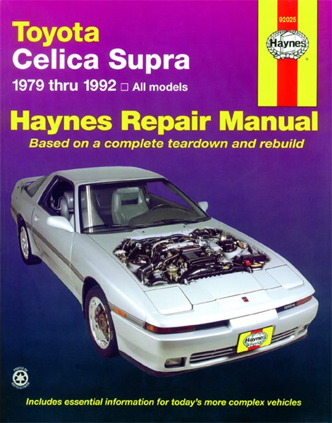 Haynes Reparationshandbok, Toyota Celica Supra, Universal Haynes