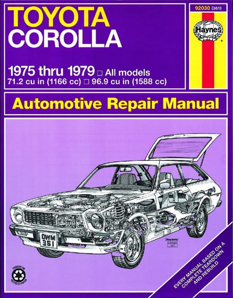 Haynes Reparationshandbok, Toyota Corolla, Universal Haynes 92030 Haynes Haynes Reparationshandbok, Toyota Corolla, Universal Haynes 92030 Haynes