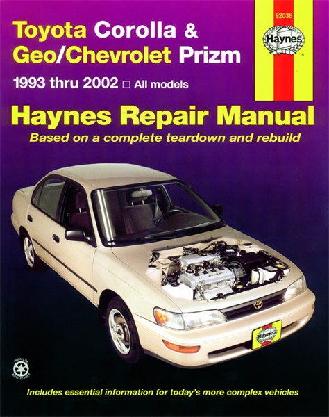 Haynes Reparationshandbok, Chevrolet Prizm Haynes 92036 Haynes