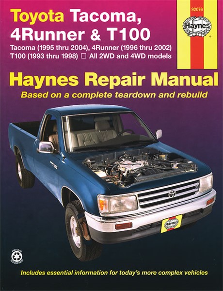 Haynes Reparationshandbok, Toyota Tacoma, 4runner & T100 Haynes 9 Haynes