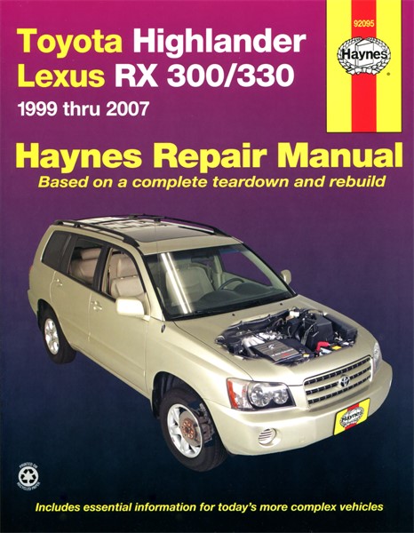Haynes Reparationshandbok, Lexus Rx-300, Universal Haynes 92095 Haynes
