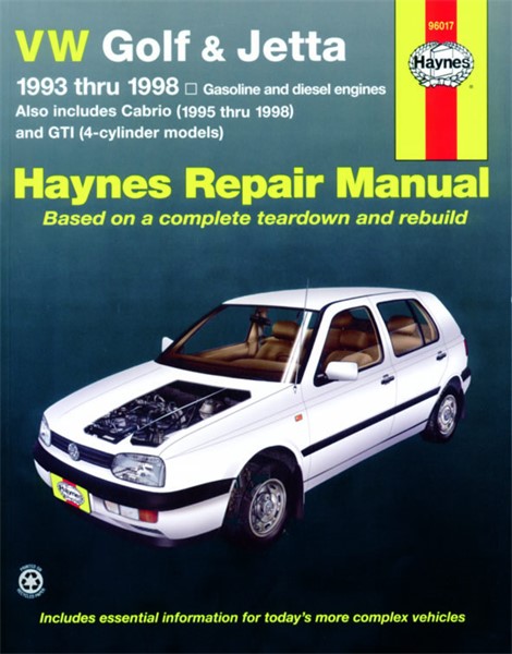 Haynes Reparationshandbok, Vw Golf & Jetta, Universal Haynes