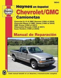 Haynes Reparationshandbok, Chevrolet S-10 Camionetas Haynes 99043 Haynes