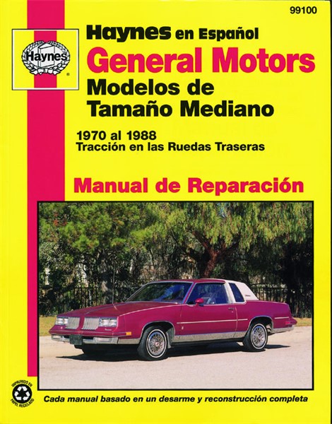 Haynes Reparationshandbok, Gm Modelos de Tamaño Mediano Haynes 99 Haynes