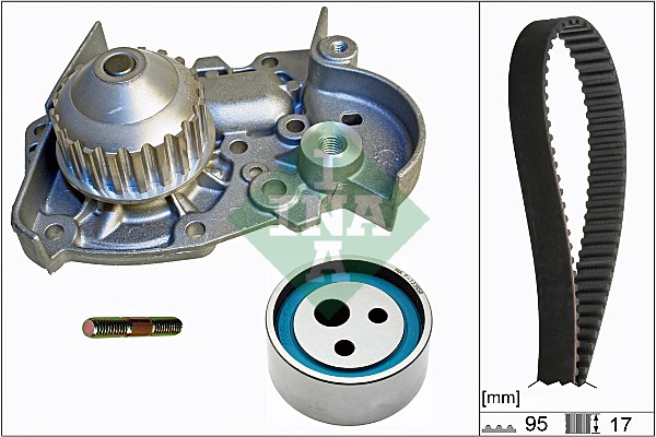 Kamremskit med vattenpump Ina 530 0018 31 INA