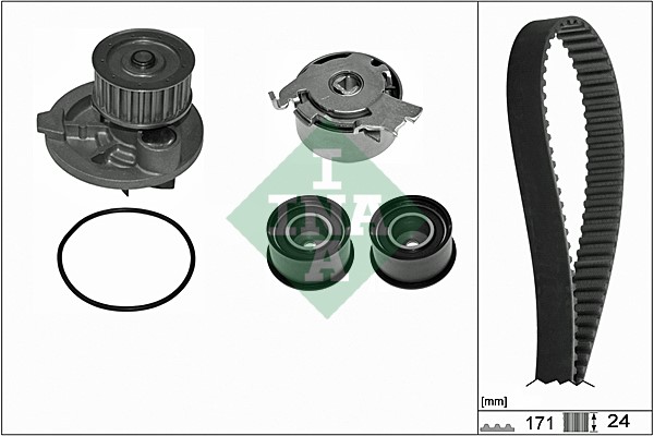 Kamremskit med vattenpump Ina 530 0358 31 INA