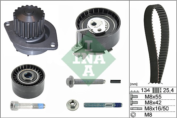 Kamremskit med vattenpump Ina 530 0379 30 INA