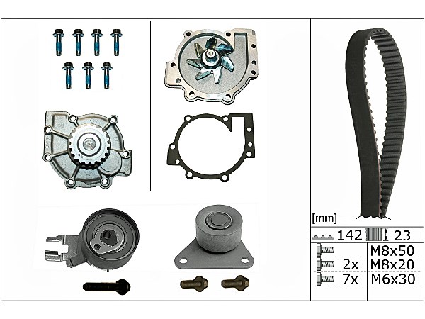 Kamremskit med vattenpump Ina 530 0467 30 INA Kamremskit med vattenpump Ina 530 0467 30 INA