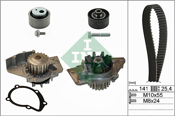 Kamremskit med vattenpump Ina 530 0470 30 INA