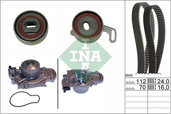 Kamremskit med vattenpump Ina 530 0514 30 INA