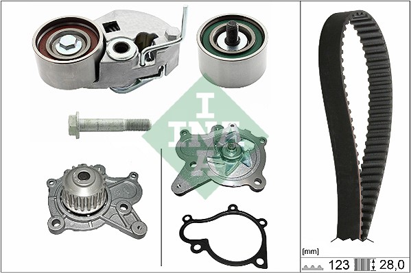 Kamremskit med vattenpump Ina 530 0542 30 INA