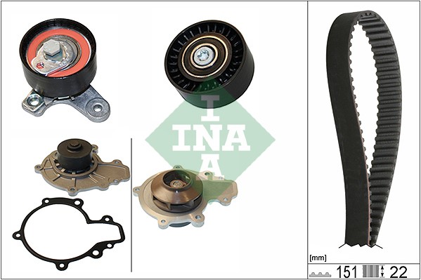 Kamremskit med vattenpump Ina 530 0572 30 INA