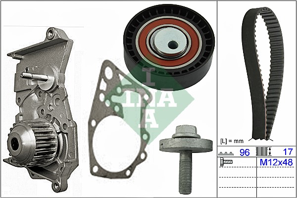 Kamremskit med vattenpump Ina 530 0604 30 INA