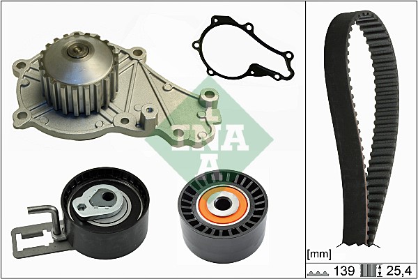 Kamremskit med vattenpump Ina 530 0610 30 INA