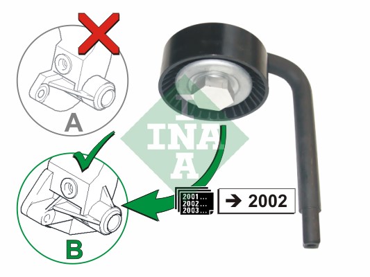 Spännrulle, Drivrem Ina 531 0790 10 INA