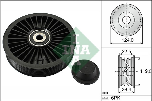 Styrrulle, drivrem Ina 532 0242 10 INA Styrrulle, drivrem Ina 532 0242 10 INA