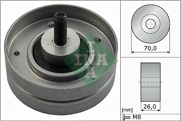 Styrrulle, drivrem Ina 532 0524 10 INA Styrrulle, drivrem Ina 532 0524 10 INA