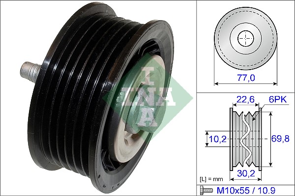 Styrrulle, drivrem Ina 532 0700 10 INA Styrrulle, drivrem Ina 532 0700 10 INA