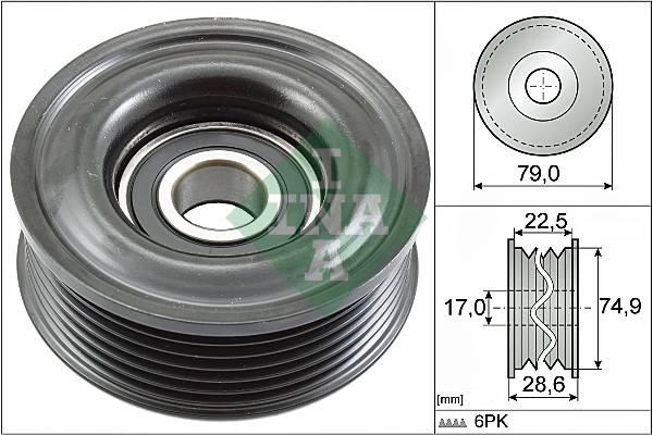 Styrrulle, drivrem Ina 532 0721 10 INA Styrrulle, drivrem Ina 532 0721 10 INA