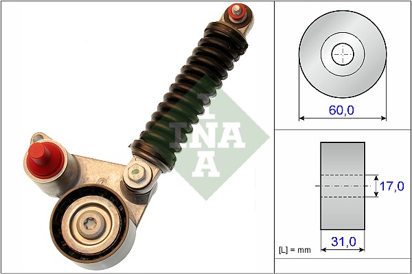 Sträckare, flerspårsrem Ina 533 0107 10 INA