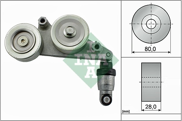 Vibrationsdämpare, drivrem Ina 534 0415 10 INA
