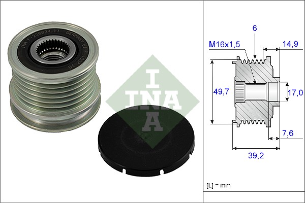 Frihjulskoppling, generator Ina 535 0015 10 INA