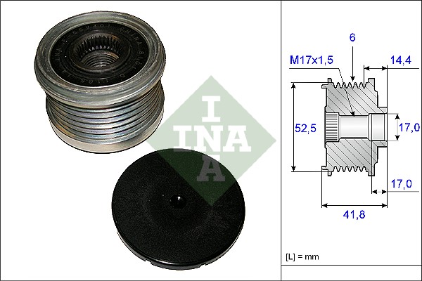 Frihjulskoppling, generator Ina 535 0147 10 INA