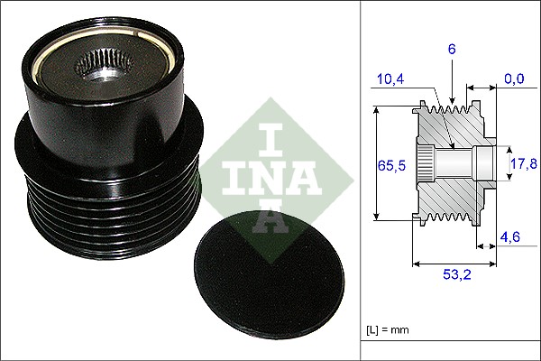 Frihjulskoppling, generator Ina 535 0195 10 INA