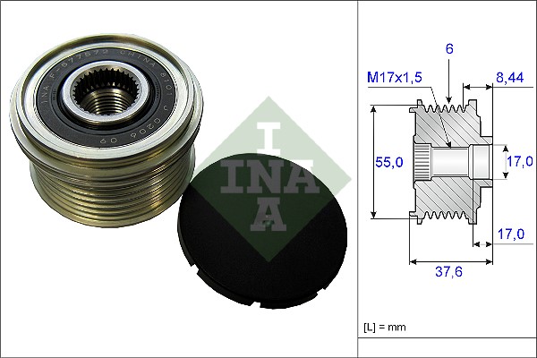 Frihjulskoppling, generator Ina 535 0246 10 INA
