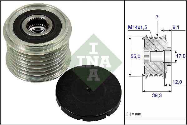 Frihjulskoppling, generator Ina 535 0260 10 INA